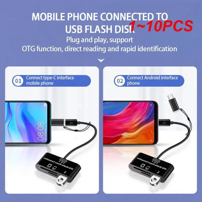 USB 2.0 C Ÿ OTG ÷ ̺ ޸ ī , PC Ʈ ׼, TF SD ī , 1-10  in 1